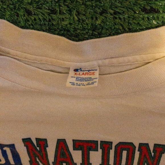 VINTAGE CHAMPION T SHIRT RETRO 1991 FCA FELLOWSHIP OF CHRISTIAN ATHLETES SIZE XL - Picture 2 of 6